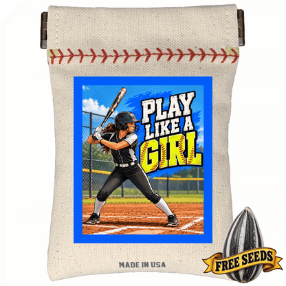 Play Like A Girl Softball Seed Sack