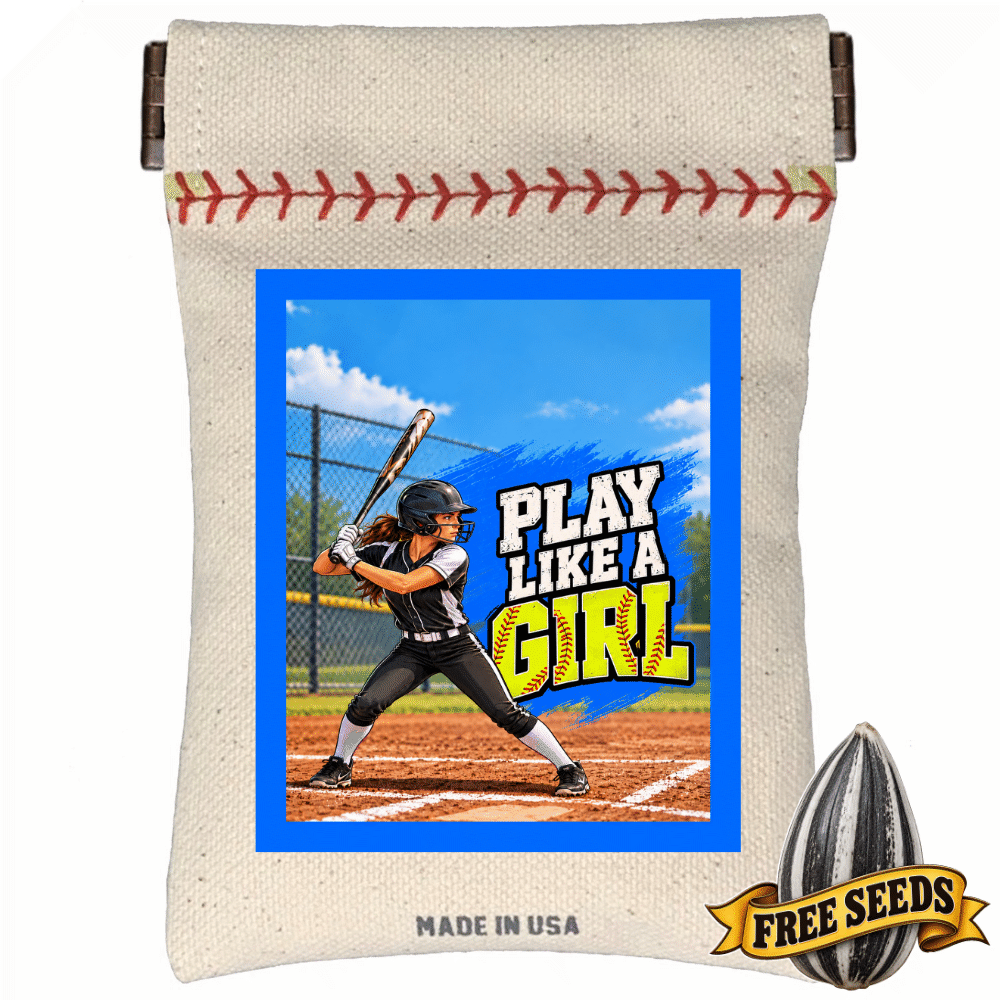 Play Like A Girl Softball Seed Sack