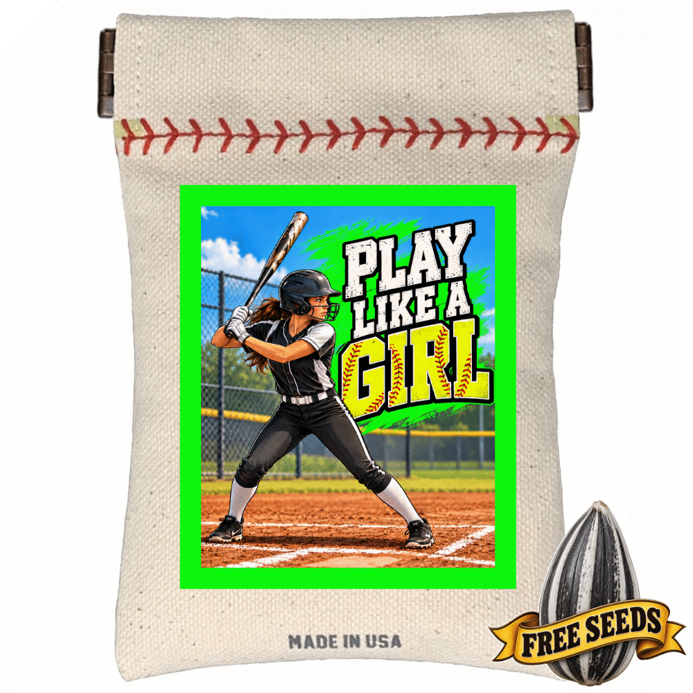 Play Like A Girl Softball Seed Sack