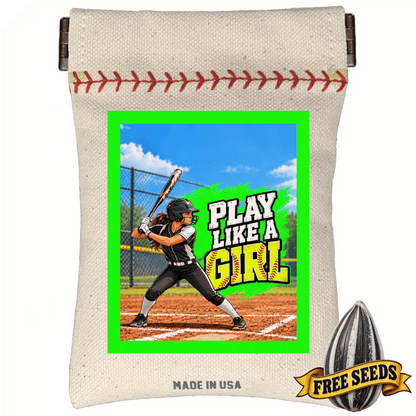 Play Like A Girl Softball Seed Sack