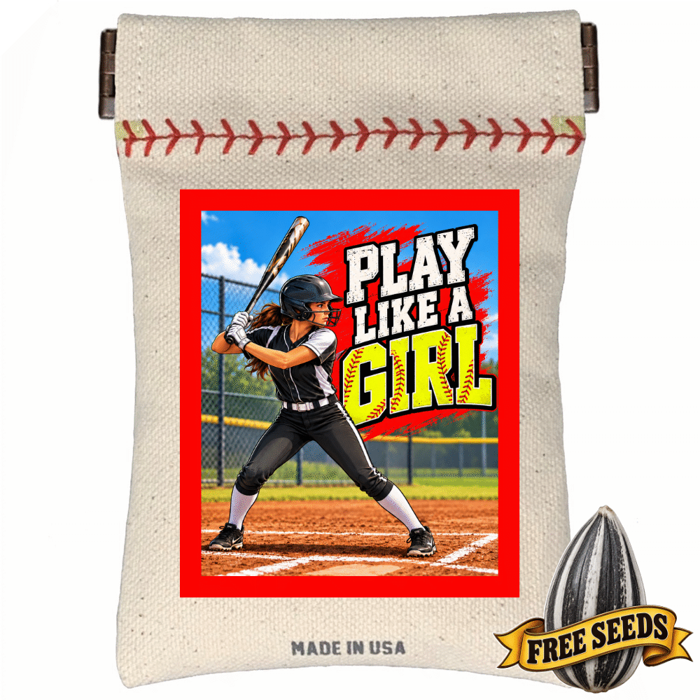 Play Like A Girl Softball Seed Sack