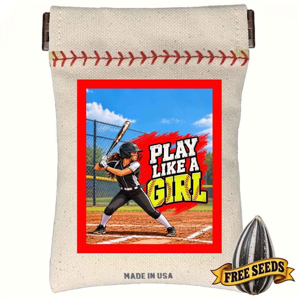 Play Like A Girl Softball Seed Sack