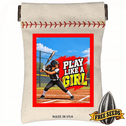Play Like A Girl Softball Seed Sack