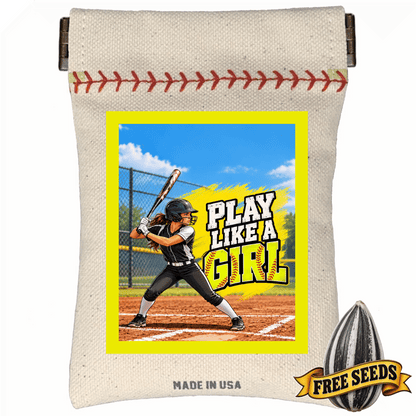 Play Like A Girl Softball Seed Sack