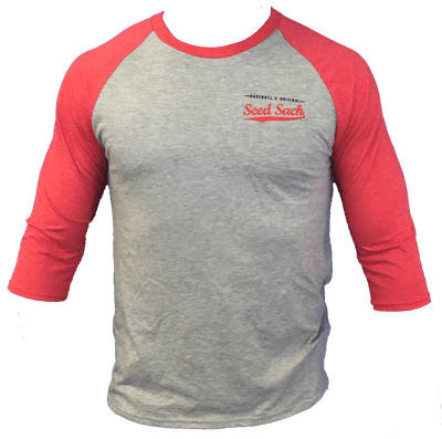 Baseball’s Original Seed Sack “Grab Your Sack®“ 3/4 Length Baseball T