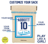 Personalized Softball Seed Sack